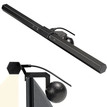 Computer and Laptop Lamp with Clip-on Mount, USB