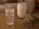 Decorative Table Lamp and Vase 2-in-1 LED RGB with Remote, Ecru