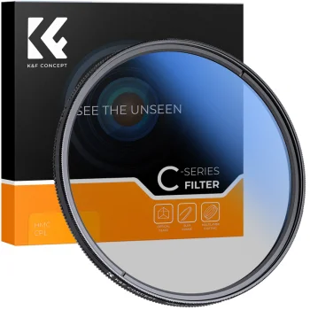 K&F Concept Nano-C HMC CPL Circular Polarizing Filter, 58 mm