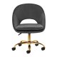 4Rico QS-MF18G Velvet Swivel Beauty Salon Chair, grey