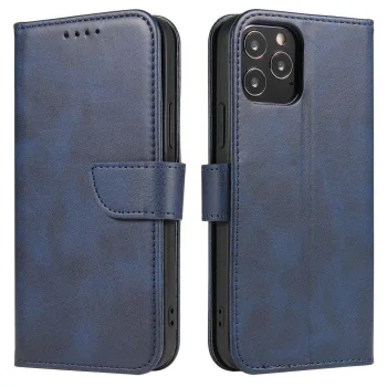Wallet Book Case for Poco M4 Pro 5G with Stand Function, Blue