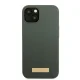 Guess Silicone Logo Plate MagSafe Case for iPhone 13, Green