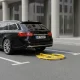 Multistore Folding Parking Barrier with Key, 40 cm