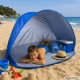 Large Pop-Up Beach Tent with UV Protection, Blue