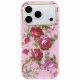 Guess IML Glitter Blossom Roses Case for iPhone 17 Pro / 18 Pro, Pink