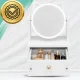 Cosmetic Organizer with Mirror, White, 27x16x13 cm