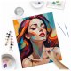 Massido Woman\'s Portrait Paint by Numbers Kit 40x50 cm - DIY Art Set