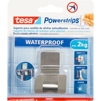 Tesa Powerstrips skustuvo laikiklis 59709, atsparus vandeniui, sidabro