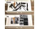 Two-Tier Cutlery Drawer Organizer, Grey
