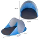 Pop-up Beach Tent with UV Protection, Blue/Silver