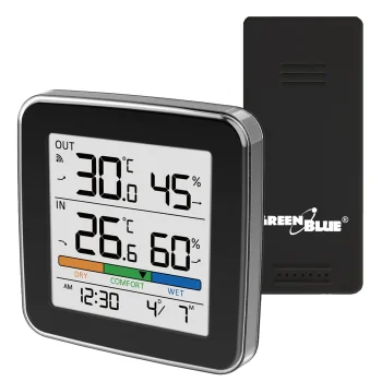 GreenBlue GB169 B Wireless Weather Station, Black