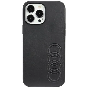 Audi Synthetic Leather telefono dėklas iPhone 13 Pro Max 6.7", juodas