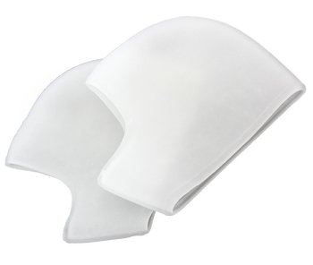 Silicone Gel Heel Protectors for Cracked Heels, White