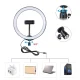 Puluz LED RGB Vlogging Ring Photo Video Light Lamp 30cm + Tripod Mount 1.1 m