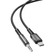Acefast Audio Cable USB Type C to 3.5mm Mini Jack AUX 1.2m C1-08, Black