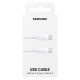 Samsung USB-C uz USB-C 5A kabelis 1m, balts