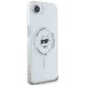 Karl Lagerfeld IML Metal Choupette Head MagSafe Case for iPhone 16e, White