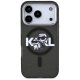 Karl Lagerfeld IML Glitter Karl & Choupette Sketch Logo MagSafe Phone Case Cover iPhone 17 Pro - Black
