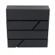Strip Letterbox with Newspaper Holder Anthracite