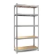 Humberg 4850 Metal Shelving Unit 205x120x45 cm Silver