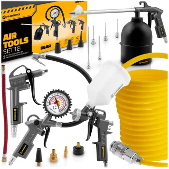Pneumatic Tool Set Humberg Hm-256 for Air Compressor, 18 Pieces