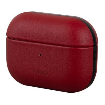 Airpods Pro Uniq Etui Terra Genuine Leather Cover Case, Red