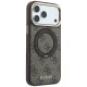 Guess Ring Stand 360 4G Classic Logo MagSafe Case for iPhone 18 Pro / 17 Pro, Brown