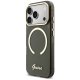 Guess IML Glitters Script Strap MagSafe Phone Case Cover iPhone 17 Pro - Black