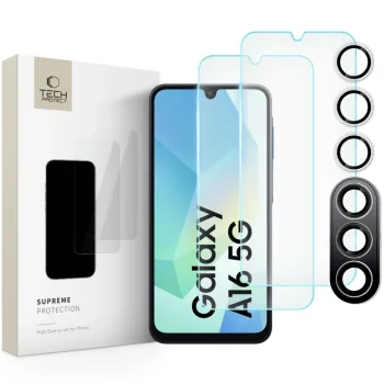 Samsung Galaxy A16 4G / 5G ( SM-A166 / SM-A165 ) Tech-Protect Supreme Tempered Glass 2x + Camera Glass