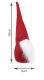 Standing Christmas Gnome Decoration, Red