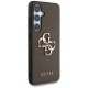 Guess Grained Big 4G Logo Case for Samsung Galaxy S25 Plus Brown
