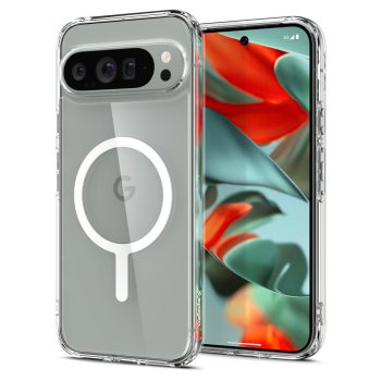 Google Pixel 9 Pro XL Spigen Ultra Hybrid OneTap Ring MagSafe Case Cover, White | Telefona Vāciņš Maciņš Apvalks...