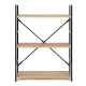 Modernhome LOFT Bookcase with Metal Frame, 3 Shelves