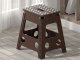 Durable Folding Step Stool Chair – Portable 39 cm Stool, Black