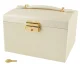 Beautylushh Jewelry Box, Beige