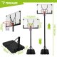 Pārvietojams basketbola grozs ar statīvu regulējams 305cm Trizand