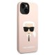 Karl Lagerfeld Silicone Karl\'s Head Case for iPhone 14 Plus, Pink