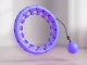 Weighted Hula Hoop with Massage Elements, Adjustable, Purple