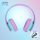 PowerLocus P2 Kids Wireless Headphones, Turquoise/Purple