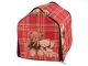 Foldable Pet House and Bed for Dogs and Cats, Red, L