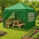Automātiskā dārza telts MultiGarden 3x3 m ar 4 sienām, zaļa