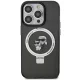 Karl Lagerfeld iPhone 15 Pro Max Case Ring Stand Karl & Choupette MagSafe, Black