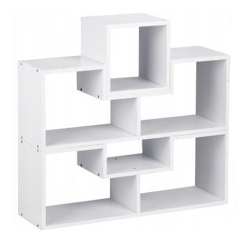 ModernHome Modular Bookcase Shelving Unit and Storage Cabinet, White