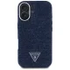 Guess Denim Triangle Logo MagSafe Case for iPhone 16 - Blue
