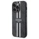 Guess iPhone 15 Pro Max Case 4G Printed Stripes MagSafe, Black