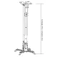 Maclean MC-581 Projector Ceiling Mount, 43-65cm, 20kg, Silver