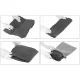 Inflatable Travel Footrest for Airplanes and Cars, Grey