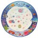 Water Doodle Mat for Toddlers with Pens & Stamps 80cm Round Sea World