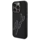 Karl Lagerfeld 3D Rubber Signature Case for iPhone 15 Pro, Black