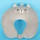 2-in-1 Travel Pillow / Soft Toy Cat, Grey